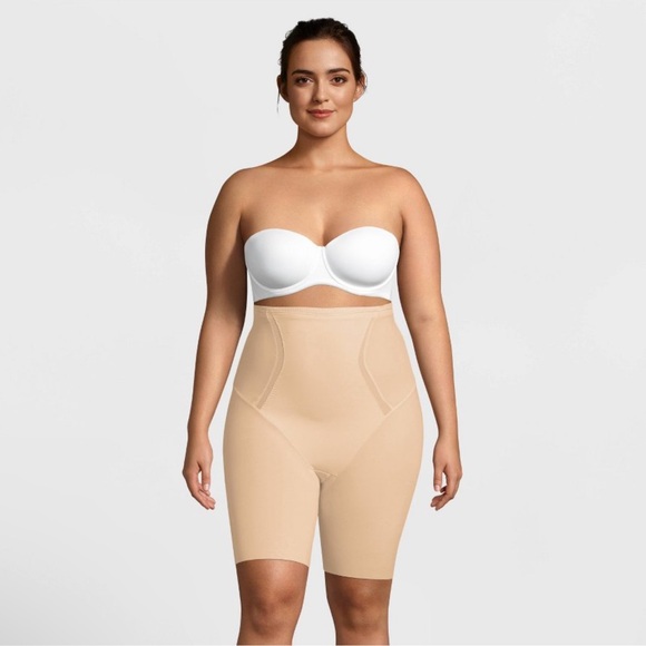 Maidenform Other - NWT Maidenform Self Expressions Women's Firm Foundations Thighslimmer Beige 2XL